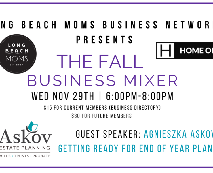 Long Beach Moms Business Network Fall Mixer